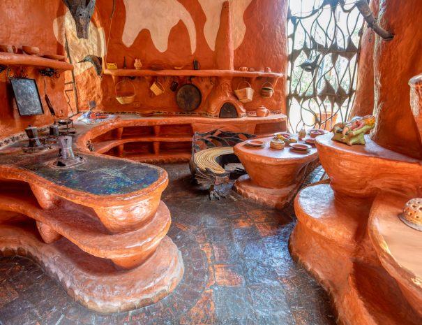 Casa Terracota, magical place, architecture and design, as well as other arts and crafts, come together. House made of clay Villa de Leyva, Boyaca department Colombia.